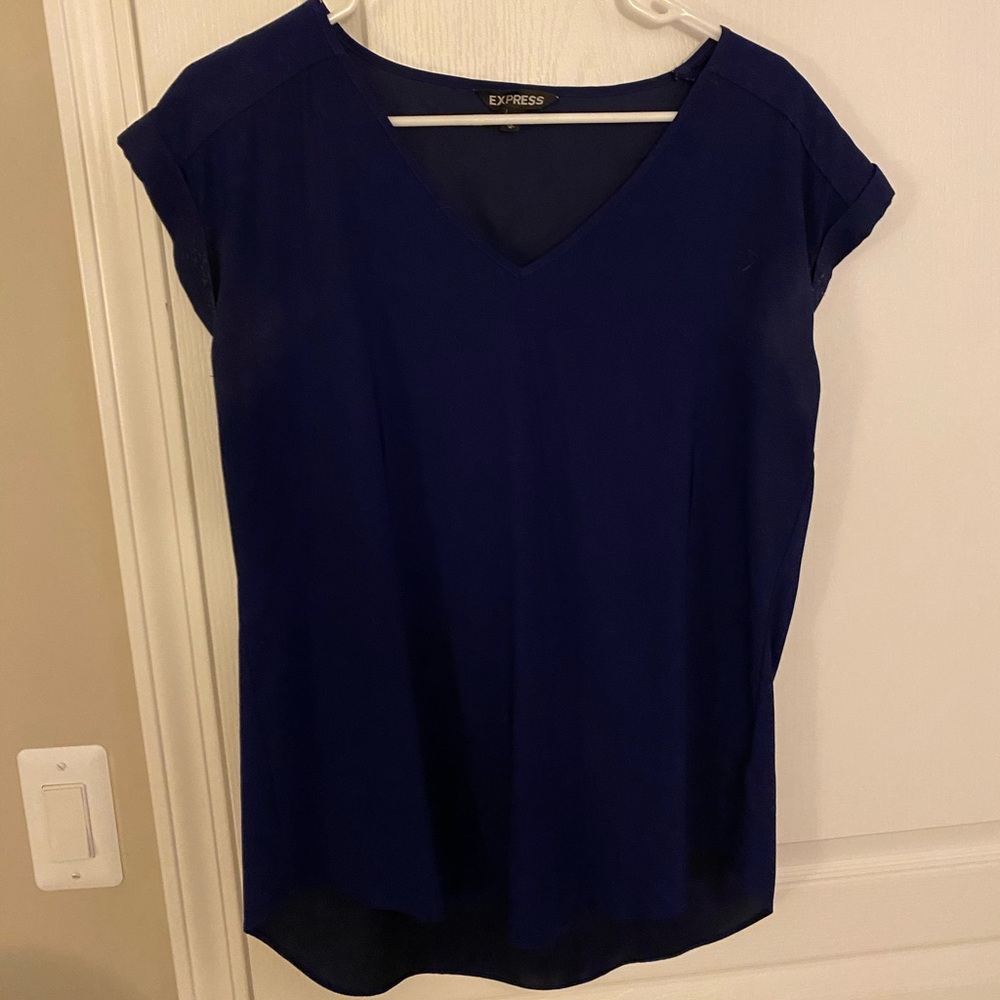 2 Express Short Sleeve Satin Shirts